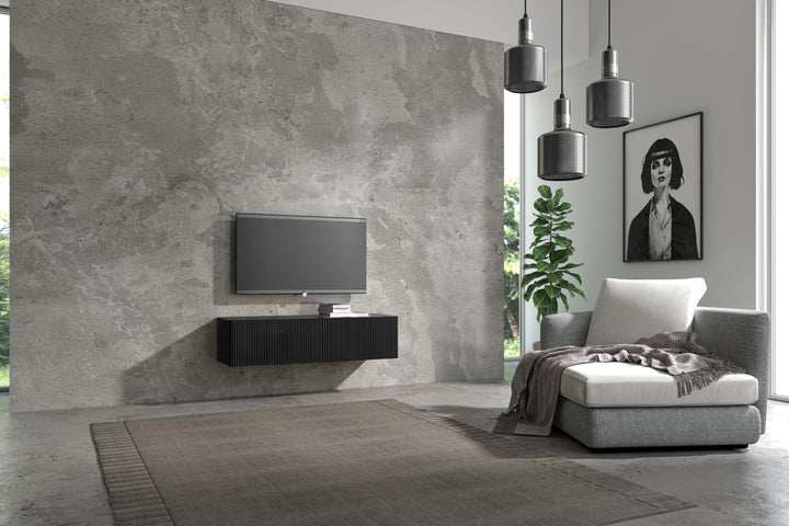 Wuun® TV-Lowboard Somero I 100cm bis 360cm I TV-Schrank &amp; Hängeschrank für Wohnzimmer I Verschiedene