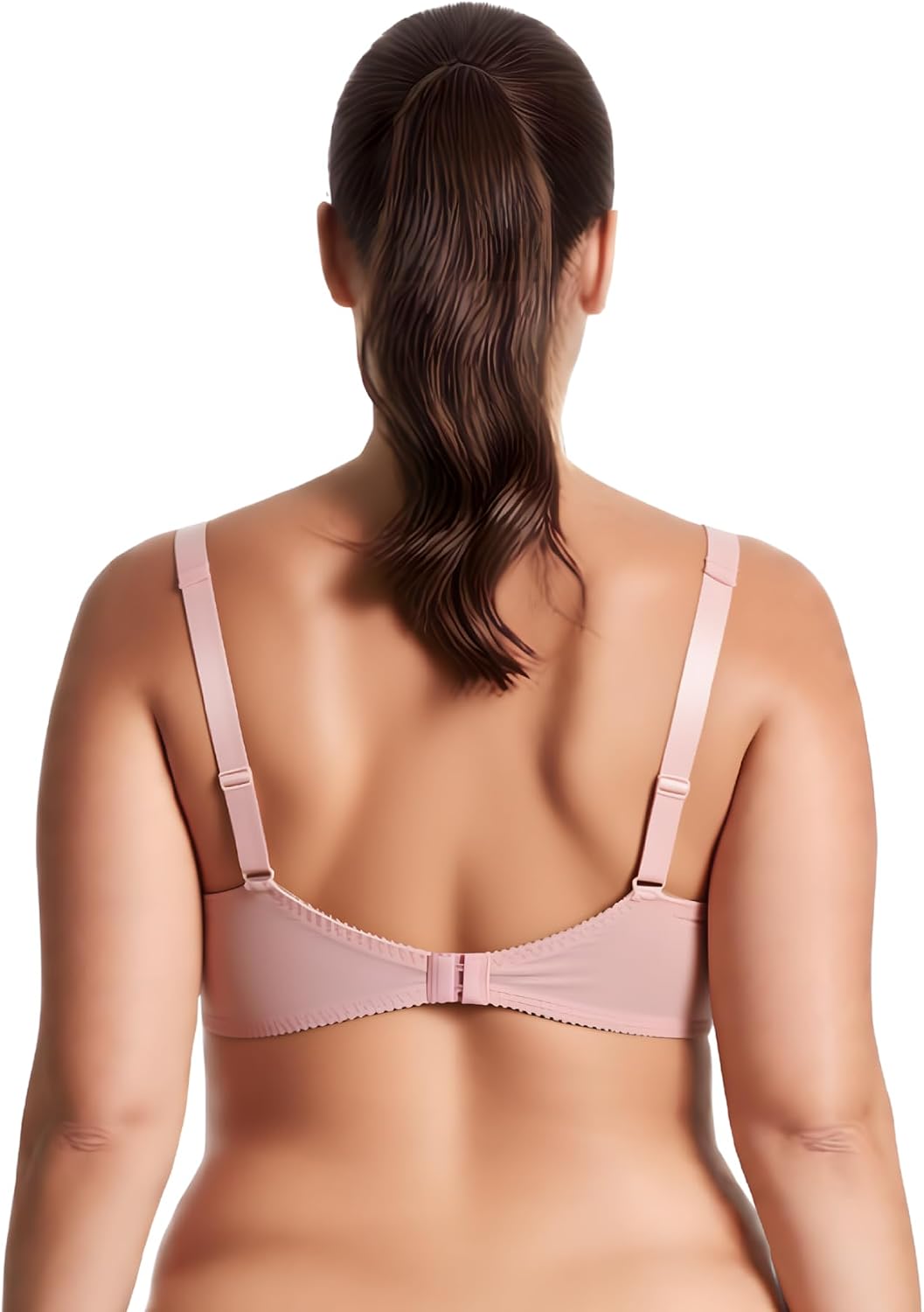 Curve Muse Damen Übergrösse Minimizer Bügel-BH mit Stickspitze- x2 or x3 85C Pink,dark Grey(2 Pack),