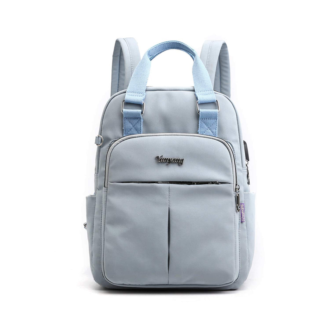 FANDARE Damen Rucksäcke Laptop Handtasche Schulrucksack Schultasche Mädchen Schulranzen mit USB Reis