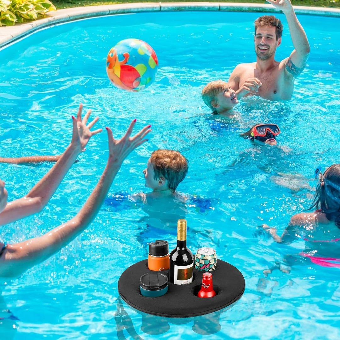 Schwimmendes Tablett Mit 5 Löchern Schwimmender Getränkehalter Für Pool Trinktablett Pool Erfrischun