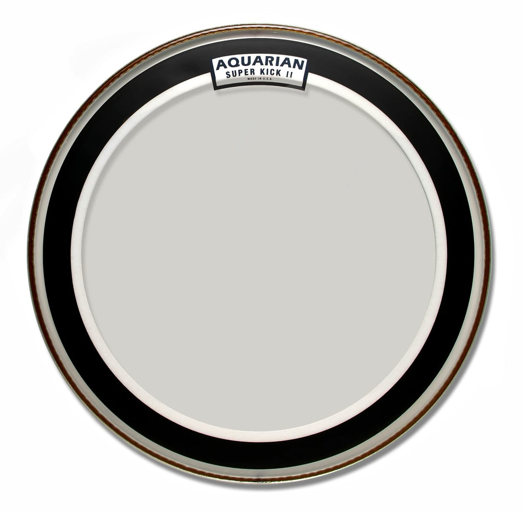 Aquarian SKII22 Super Kick Series - 22 inch - Clear - Double Ply transparent 22 Zoll, transparent 22
