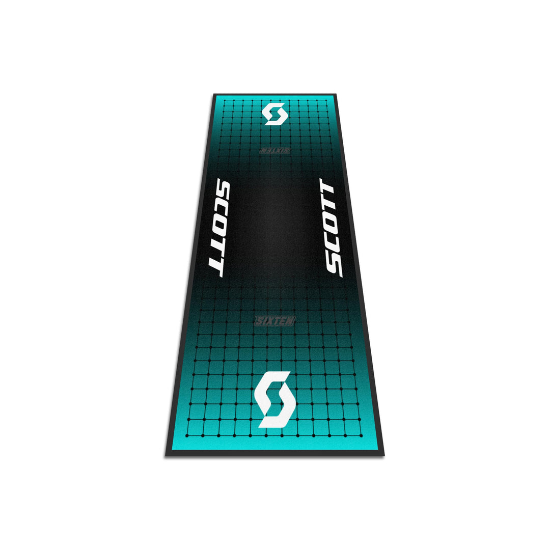 SIXTEN Zwift Heimtrainer-Matte, 65 x 180 cm, vibrations- und geräuschdämpfend, für den Innenbereich,