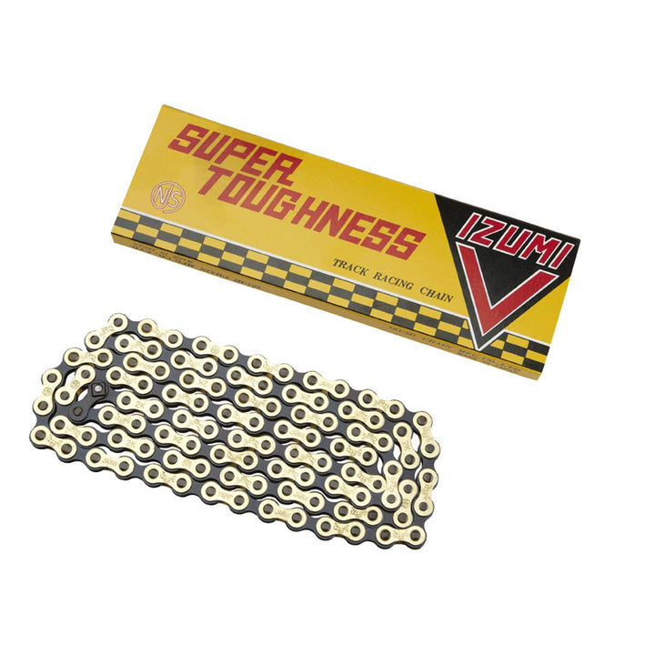 Izumi V-Chain V-Kette Super Tough 1/8 x 1/2 (106 Glieder), goldfarben/schwarz, Einheitsgrösse