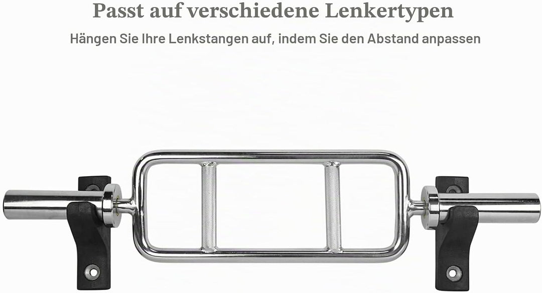 Luwint Horizontaler Langhantelhalter zur Wandmontage, 1 Stange/2 Stangen Einstellen
