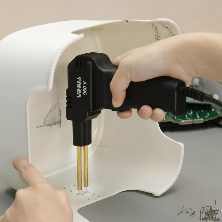 YIHUA 960-V Tragbares Kunststoff Schweissgerät kunststoff reparaturset mit LED-Licht 200 heisse Heft