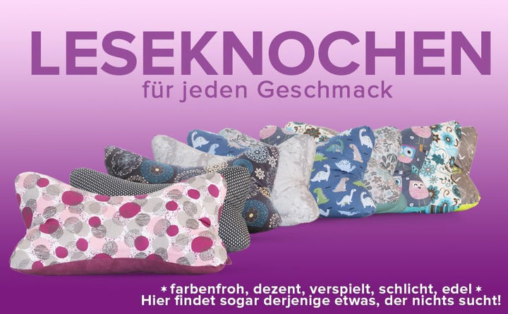 Leseknochen Nackenkissen Blumen bequem und waschbar! Handgestopft und genäht in Deutschland - Nutzba