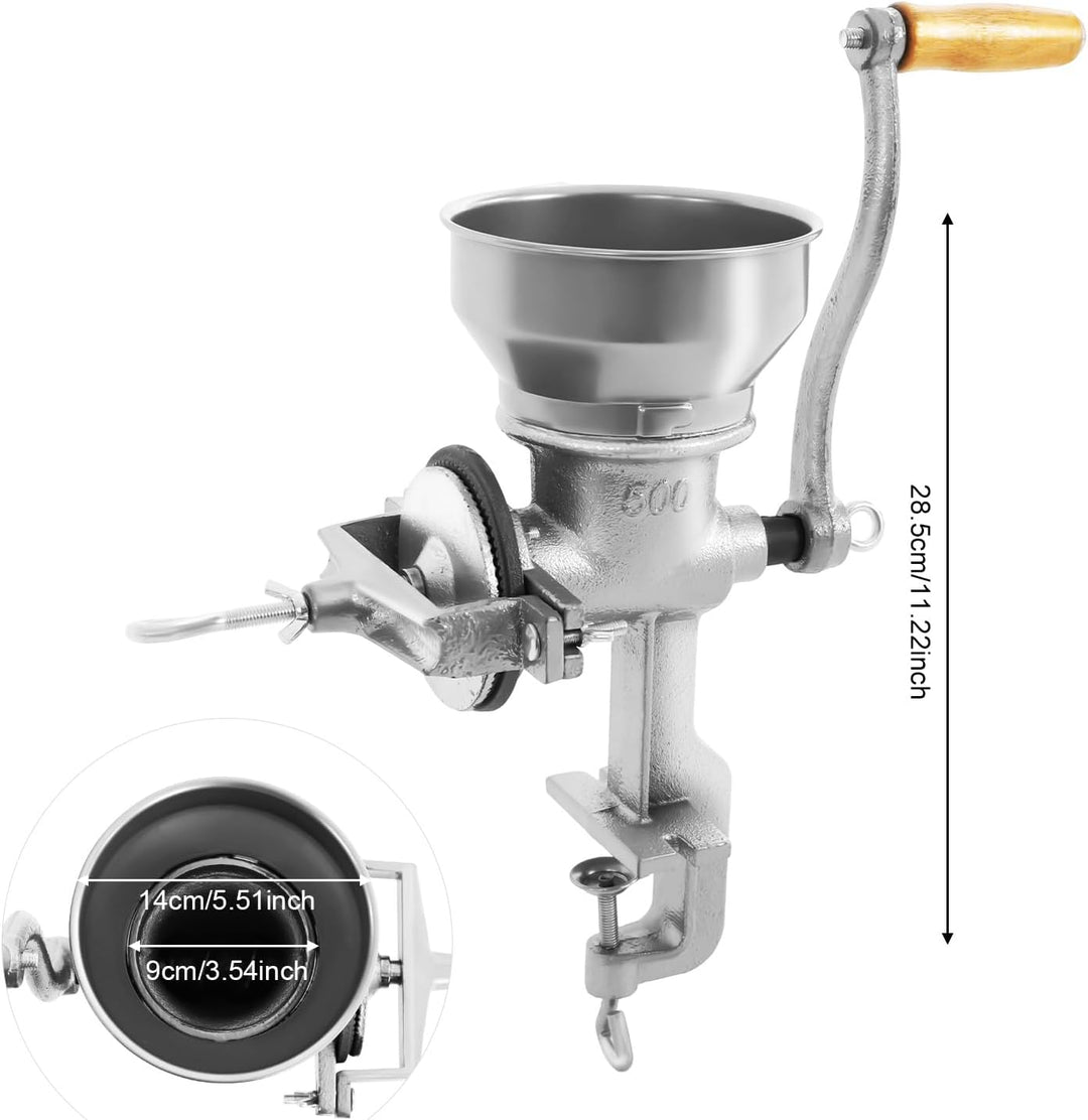 Manuelle Einstellbare Getreidemühle Gusseisen Getreidemühle Haushaltsmühle Handmühle Brecher mit Bol