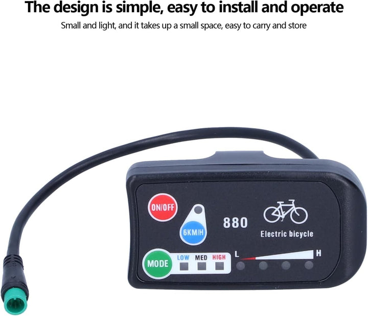 Display, Elektrofahrrad für KT-LED880-Display 36-V-48-V-Display-Messgerät Zubehör