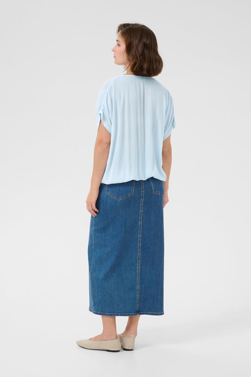 KAFFE Ärmellose Bluse KAamber KAamber Stanley 32 Blau, 32 Nantucket Breeze