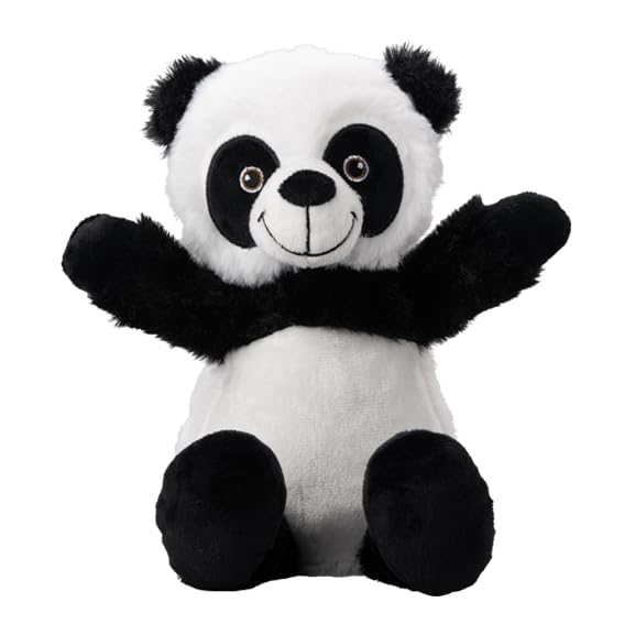 Wärmekuscheltier | gross | Panda | herausnehmbare Bio-Hirse-Füllung | im Ofen oder in der Mikrowelle