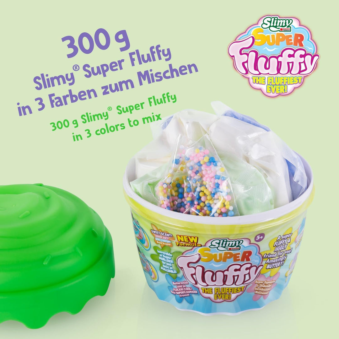SLIMY Super Fluffy 300g im Cupcake Becher - der flaumigste Original Slimy Slime, lustig duftende Sch