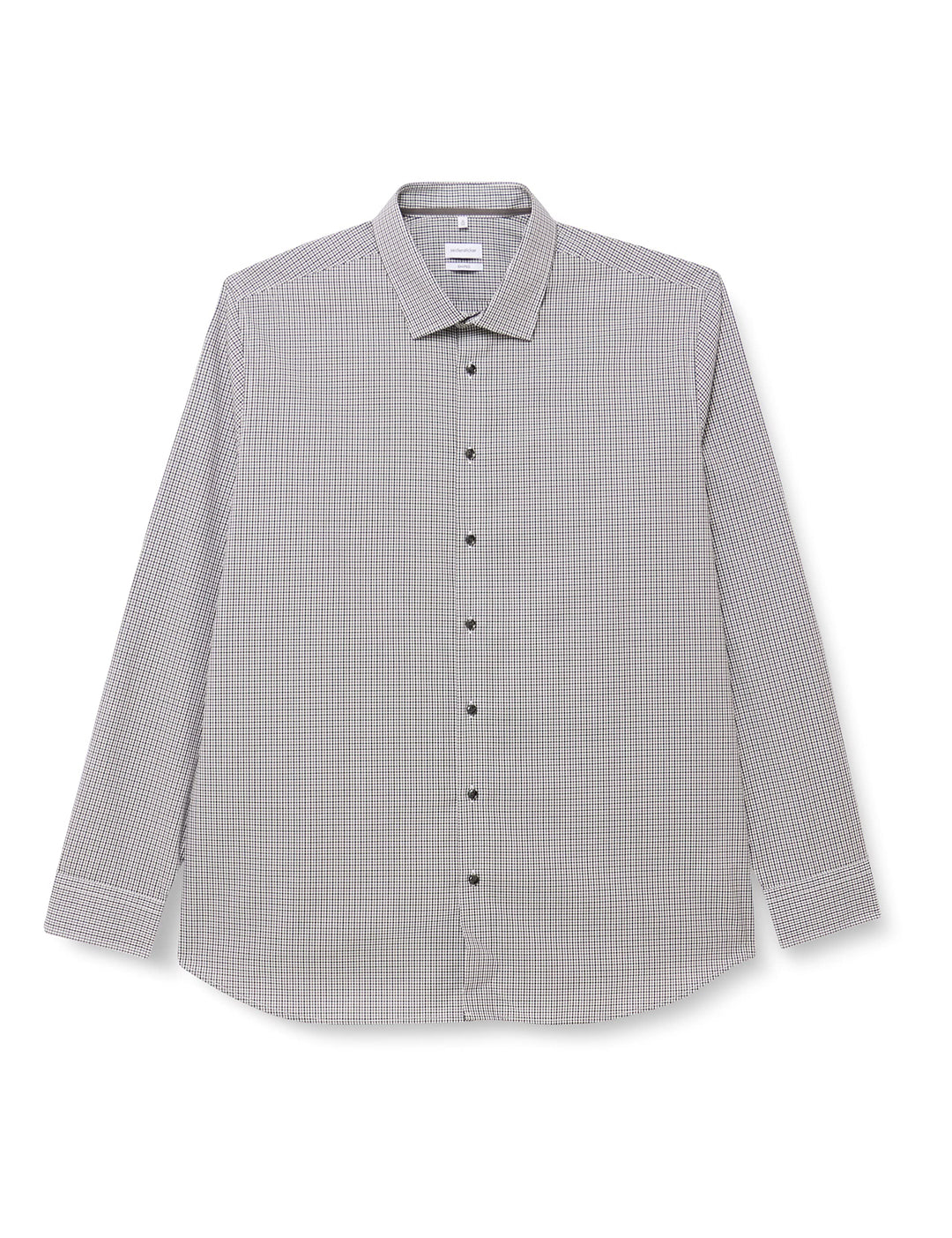 Seidensticker Herren Shaped Fit Langarm Hemd Shirt 39 Grau, 39 Grau