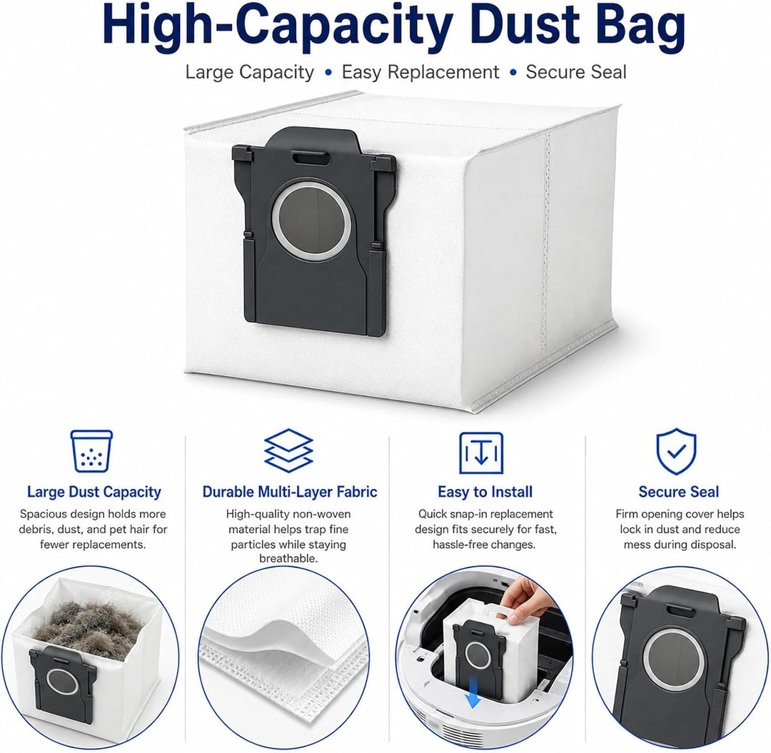 Zubehörset für Dreame D20 Air Plus: Bürsten, Filter, Mopps &amp; Beutel