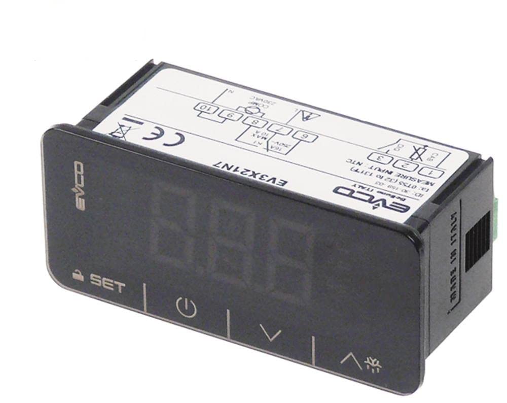 EVCO - Every Control EV3X21N7 Elektronikregler für Panicoupe Anzeige 3½-stellig Einbaumass 71x29mm E