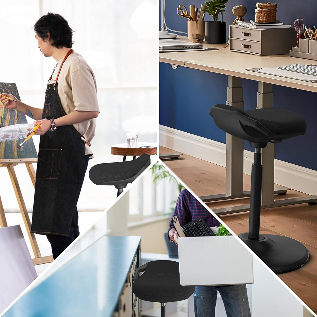 Ergonomischer Stehhocker höhenverstellbar 60–85 cm, Aktivhocker 60-85 CM, 60-85 CM