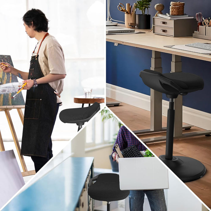 Ergonomischer Stehhocker höhenverstellbar 60–85 cm, Aktivhocker 60-85 CM, 60-85 CM