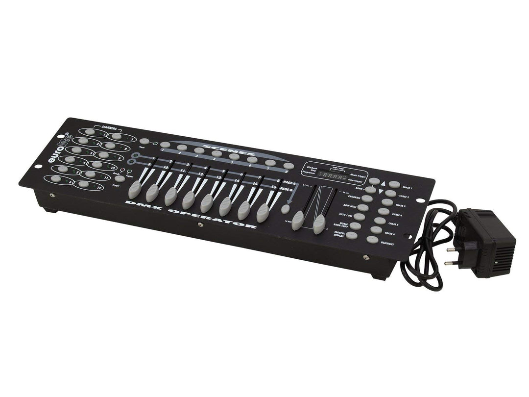 EUROLITE DMX Operator 192 Controller | DMX-Controller für 12 Geräte mit jeweils bis zu 16 DMX-Kanäle