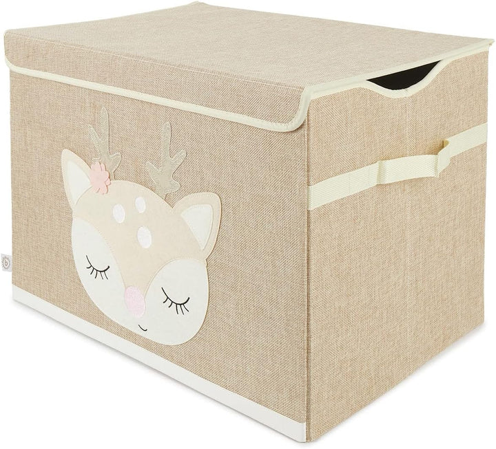 Bieco Faltbox mit Deckel | 65 Liter | ca. 36 x 36 x 51 cm | Spielzeugkiste | Kinder | Kisten | gross