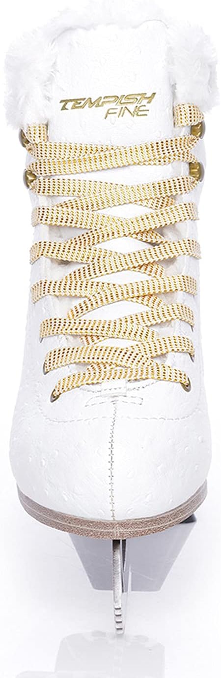 TEMPISH FINE Schlittschuh | Damen | mit Kunstfell | Eiskunstlauf | Freizeit | bequem &amp; warm I weiss