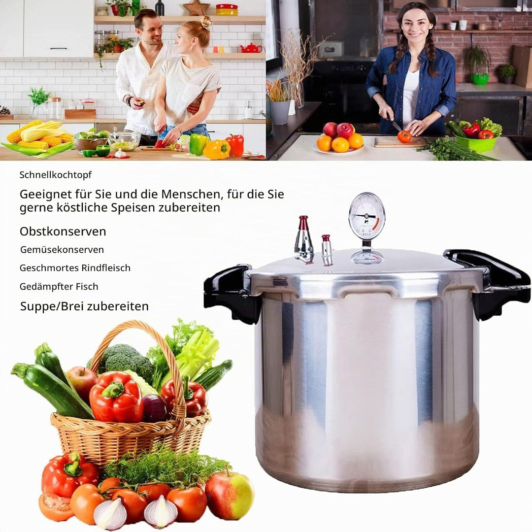GHKWXUE 22 Quart Schnellkochtopf &amp; Induktionskompatibel gebaut druckkochtopf - in Luxus-Digitalmanom