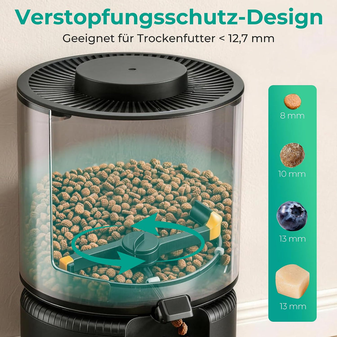 WiFi Futterautomat Katze, Smart App-Steuerung, 3L