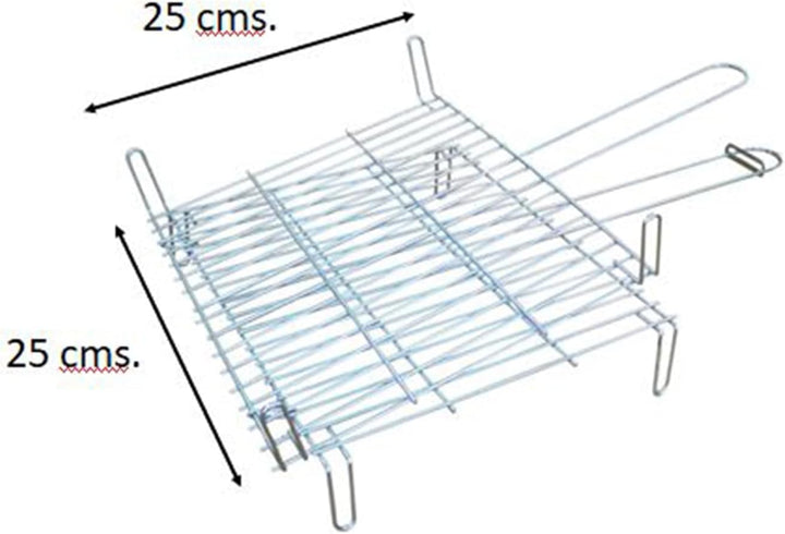 Imex El Zorro Doppelgrill, Masse: 25 x 25 cm 25x25 cm, 25x25 cm