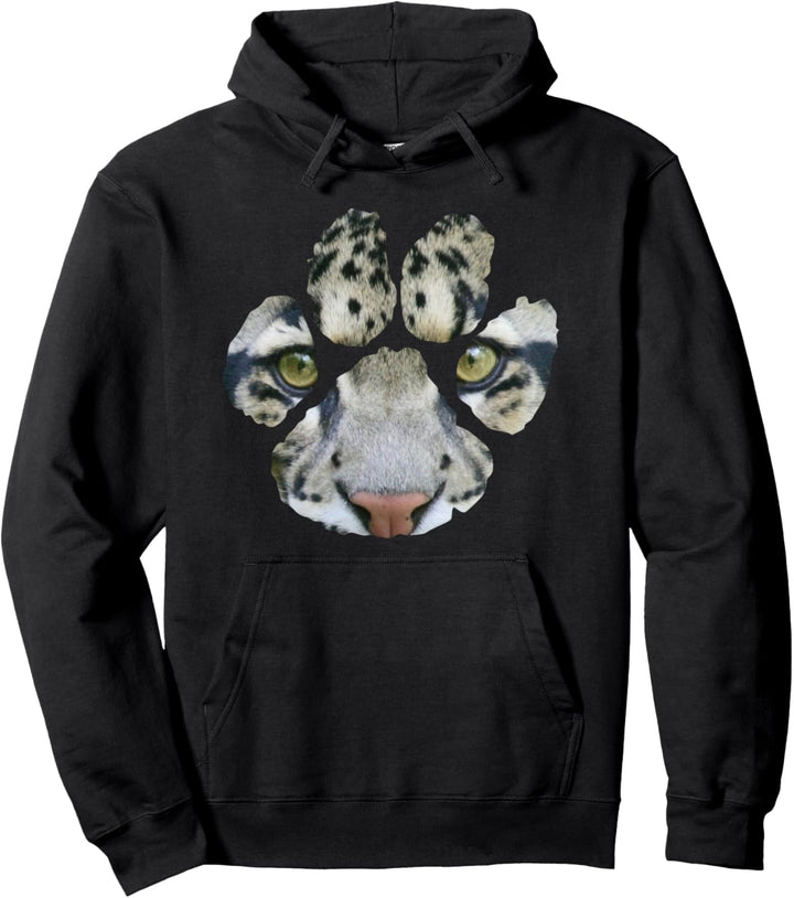 Fantastischer Wolken-Leoparden-Pfoten-Druck Pullover Hoodie
