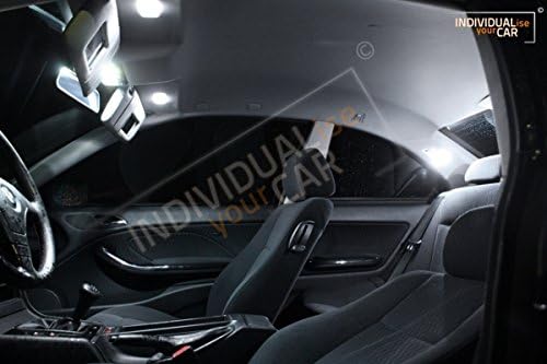 INDIVIDUALise your CAR Innenraumbeleuchtung SET für 3er E46 Coupé (Pure-White) Reinweiss, Pure-White
