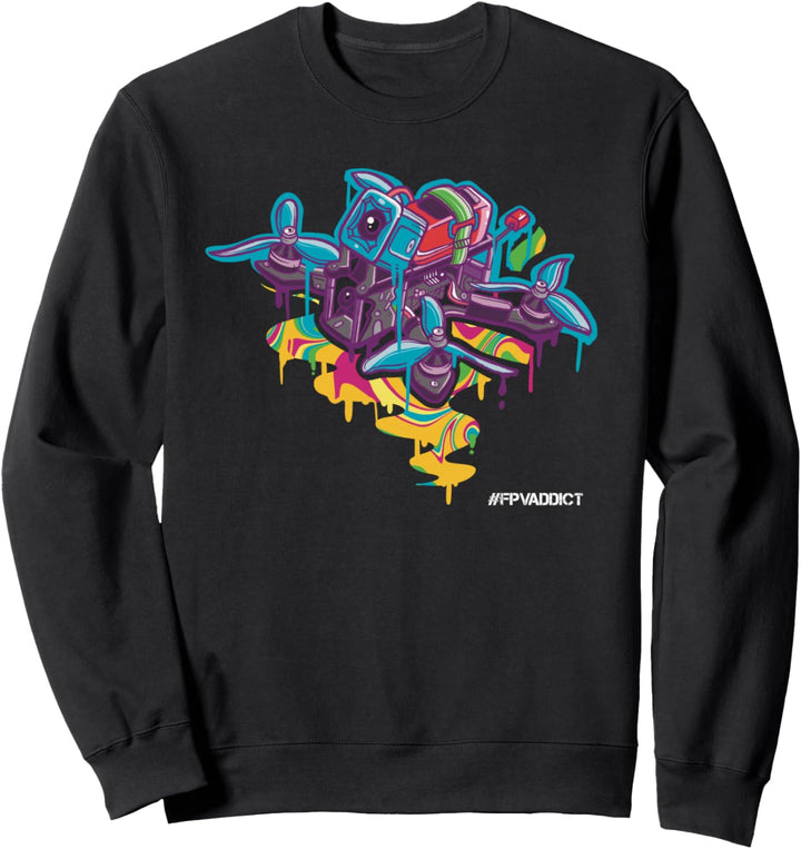 FPV Freestyle Pilot Drohne Copter Racing Kwad Sweatshirt