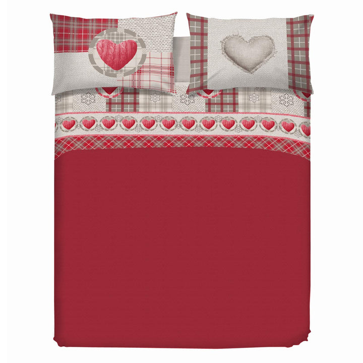 PENSIERI DELICATI Bettwäsche-Set für Ehebett aus 100% Baumwolle, Bettwäsche für Doppelbett 180x200 i