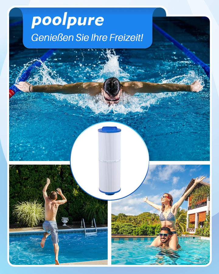 POOLPURE 4CH-949 SPA-Filter ersetzt Pleatco PWW50L 1er-Pack 949-1pack, 949-1pack