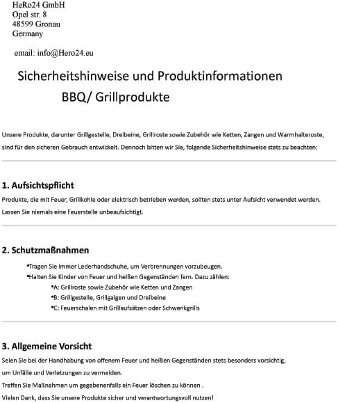 HeRo24 Chrom Grillrost Grill Rost Grillgitter rund, zum Aufhängen, Dreibein, Schwenkgrill (50 Chrome