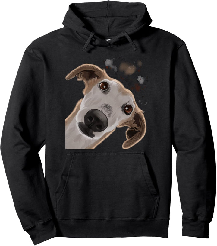 Lustiger neugieriger Sighthound Hund Galgo Espanol Pullover Hoodie