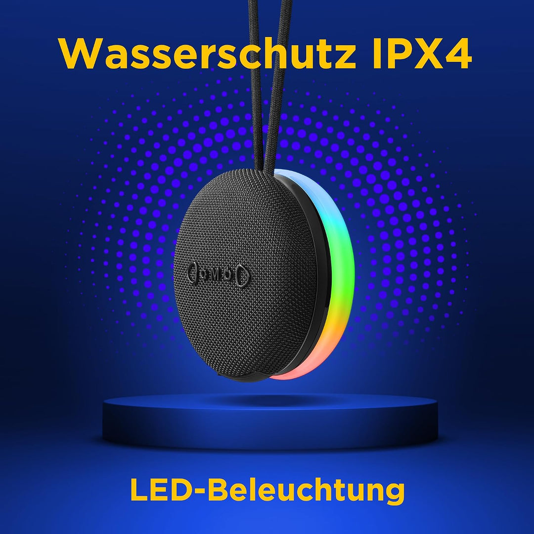 Defender Enjoy 40 Bluetooth Lautsprecher – Tragbarer Speaker mit Magnet, IPX4, RGB LED, Bluetooth 5.