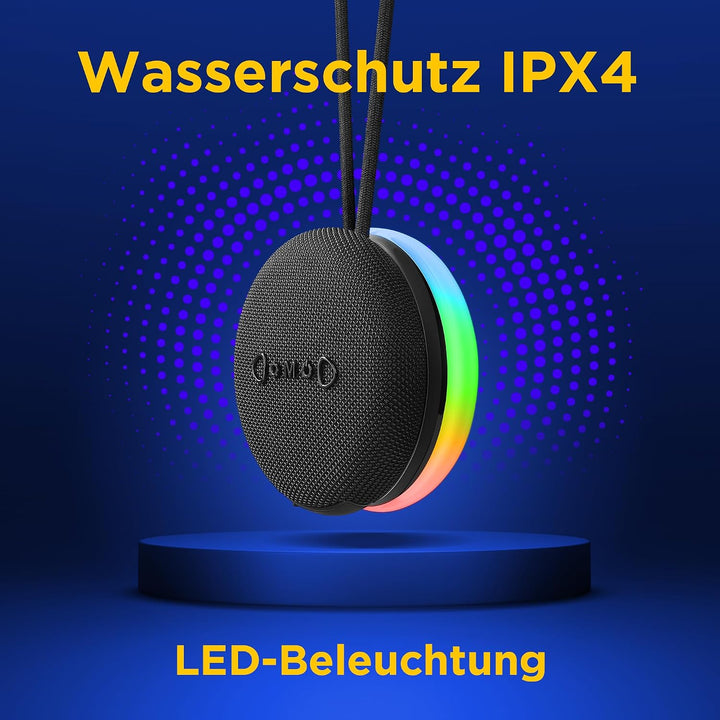 Defender Enjoy 40 Bluetooth Lautsprecher – Tragbarer Speaker mit Magnet, IPX4, RGB LED, Bluetooth 5.