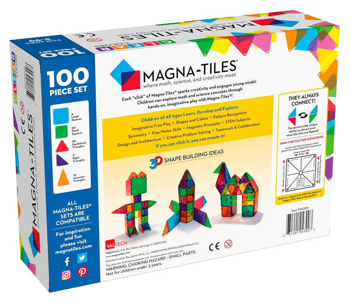 Magna-Fliesen, transluzente Farben, 100 Stück