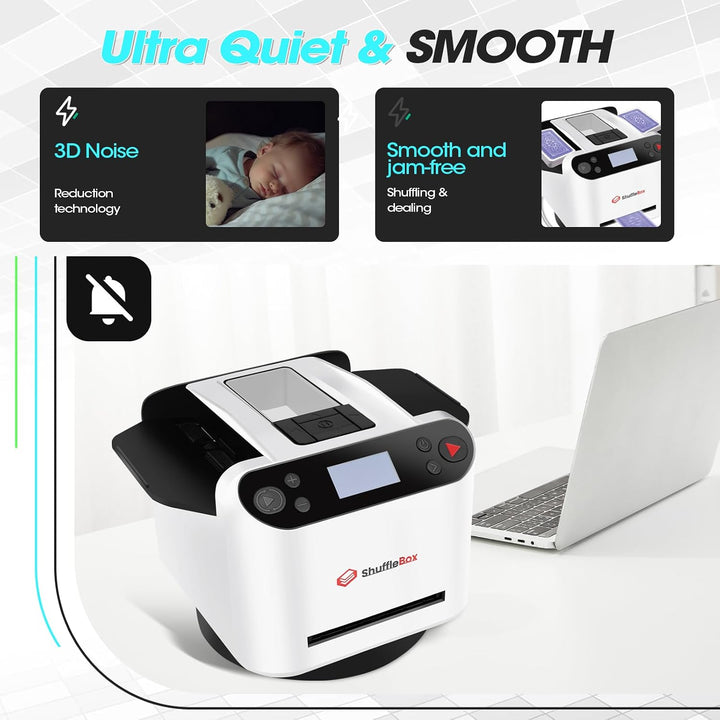 G1 Pro Automatische Kartenmischer und Kartensender 2 in 1,Ultra leise,für UNO, Taco Cat Ziegenkäse P