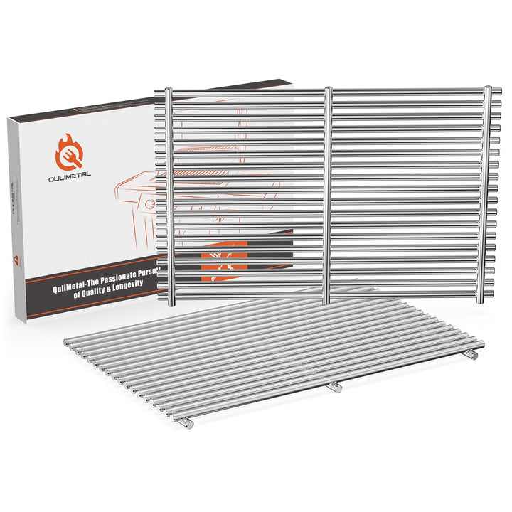 QuliMetal 49,5 x 33cm 7528 Grillrost Edelstahl für Weber Genesis E-310/320/330, S-310/320/330 (2007-