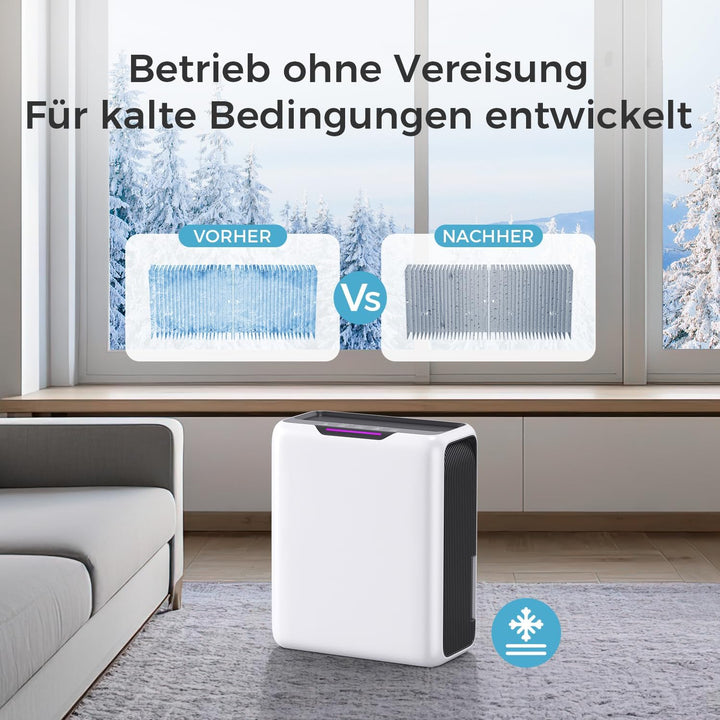 Luftentfeuchter 3000ml, 30dB Leiser für 20㎡ Schlafzimmer, Badezimmer