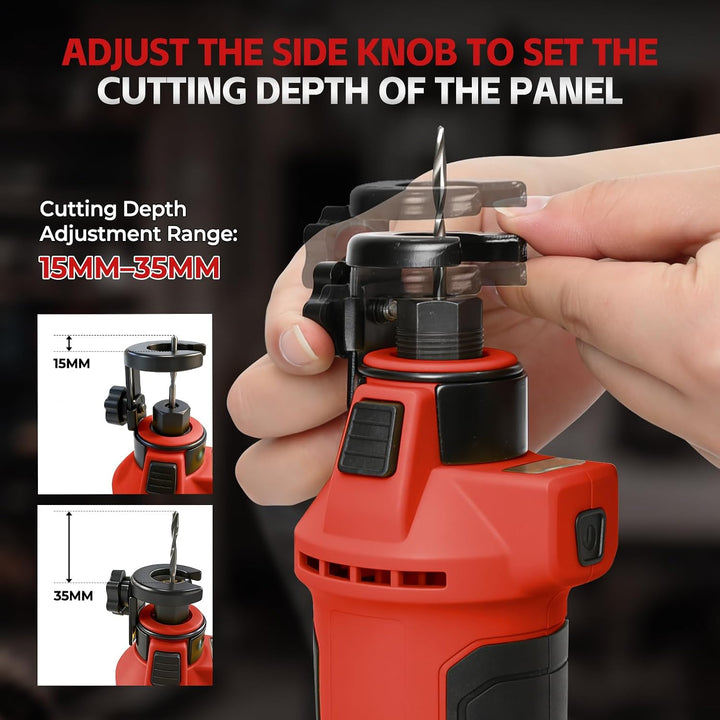 Bürstenlose Akku-Trockenbau-Ausschnittwerkzeug für Milwaukee M18 18V Akku Rot für Milwaukee M18 18 V