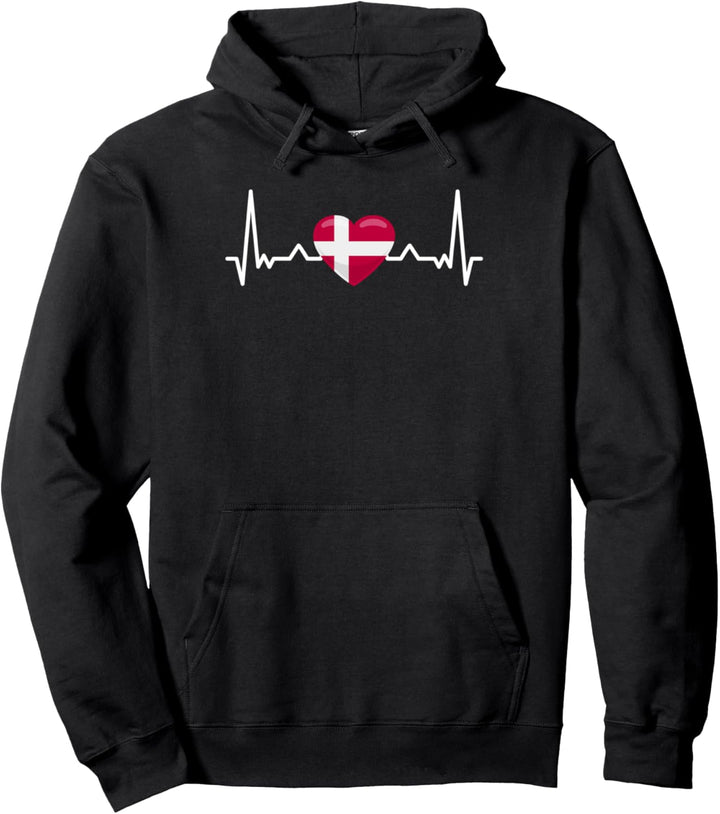 Mein Herz schlägt für Dänemark Pullover Hoodie