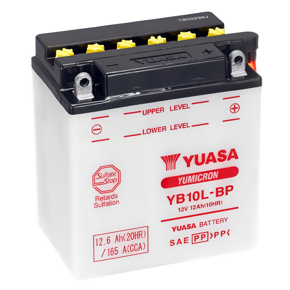 YUASA BATTERIE YB10L-BP offen ohne Saeure, 135 mm x 90 mm x 145 mm