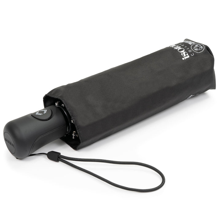 Isotoner Regenschirm für Damen, klein, automatisches Öffnen/Schliessen, Schwarz, one size, Schwarz
