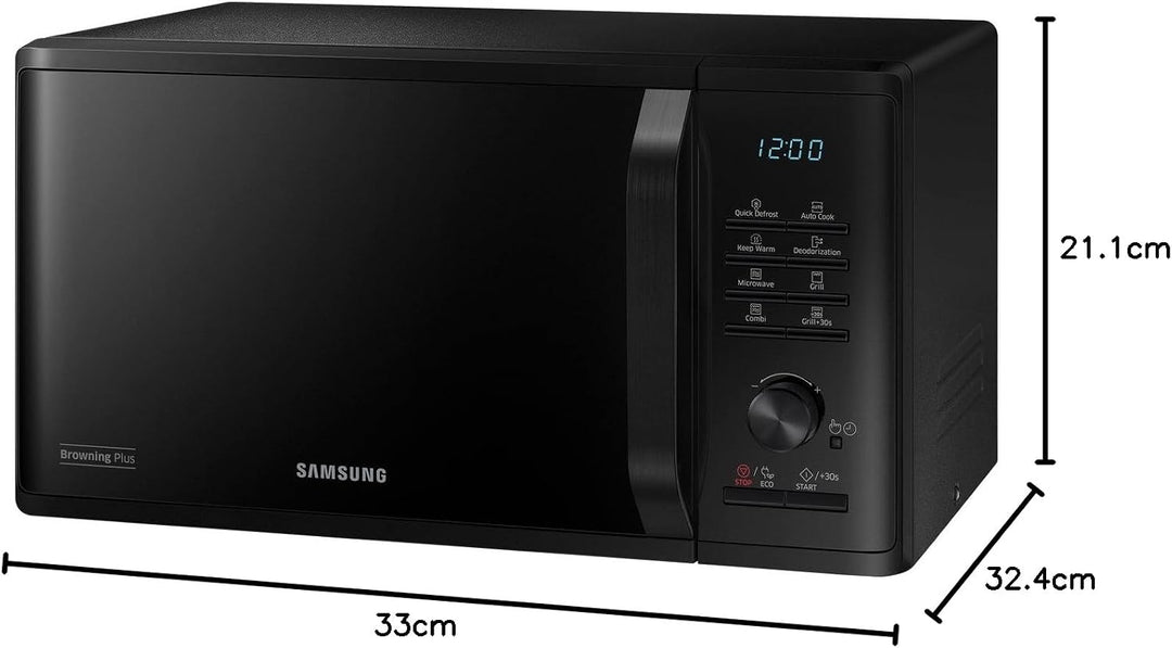 Samsung mg23 K3515ck Mikrowelle mit Grill Arbeitsfläche 23L 800 W schwarz
