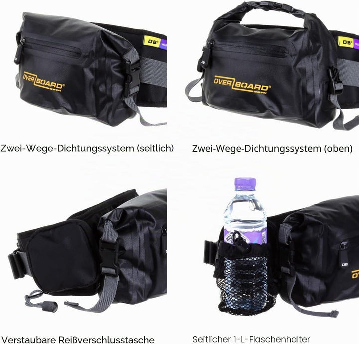 Overboard Wasserdichte Hüft Tasche Gelb, Gelb