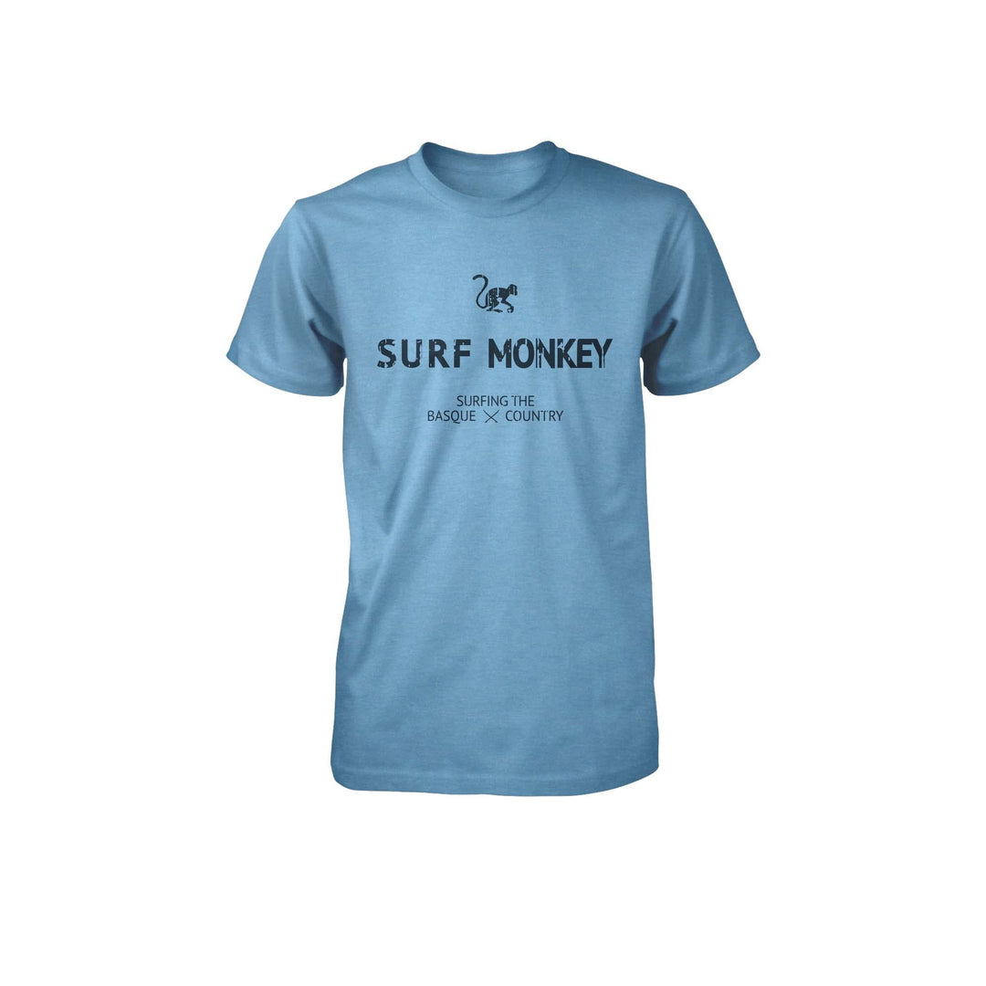 SURF MONKEY Bio-Baumwoll-T-Shirt, Zitronengelb S Blau, S Blau
