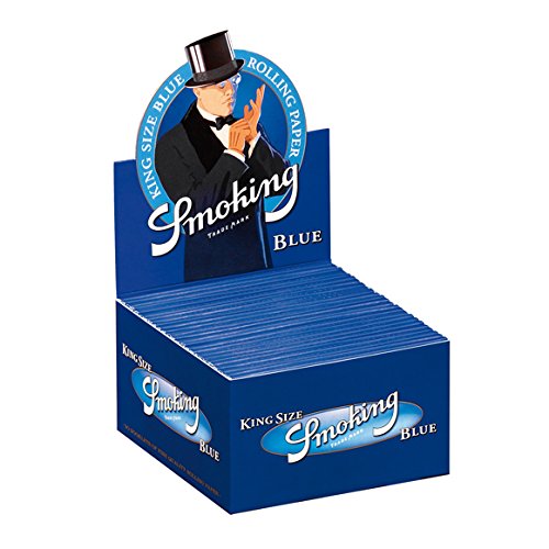 Smoking Blue Blau King Size Papers Blättchen 3 Boxen (150 Booklets)