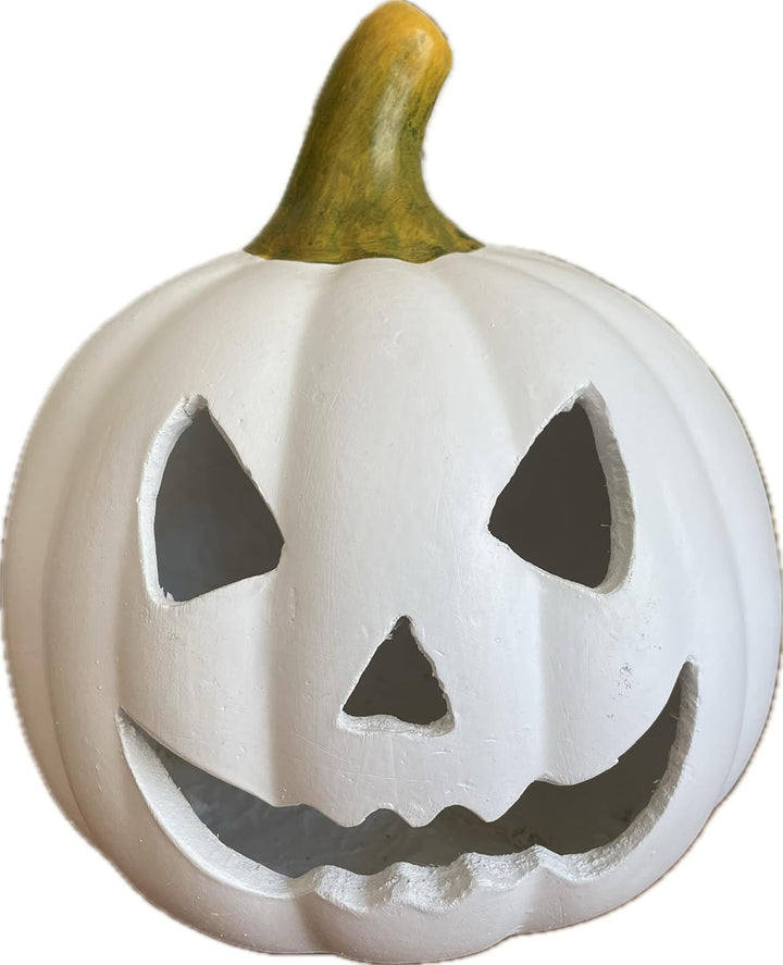 khevga Halloween Deko Kürbis Herbstdeko Windlicht Deko-Kürbis LED Beleuchtet (mit LED weiss), Mit Le