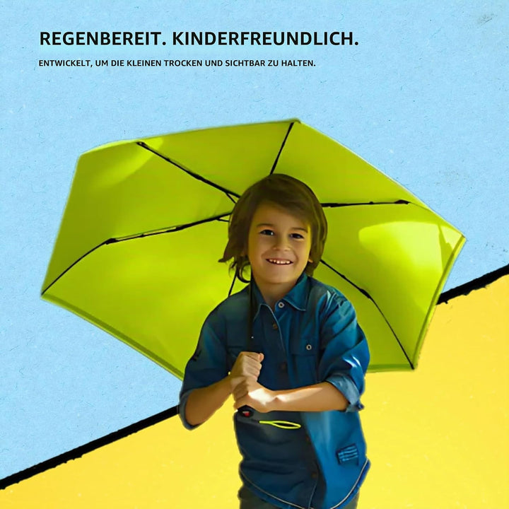 Knirps Rookie manual Kinder Regenschirm lime, 90 cm, Lime