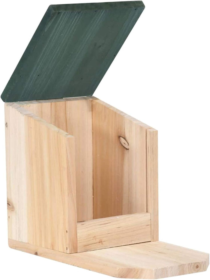 Cigopx Eichhörnchen Futterhäuser 4 STK. Tannenholz